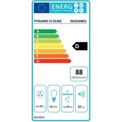Pyramis 065030801 Ecoline Τετράγωνος Απορροφητήρας Καμινάδα 60cm Inox Pyramis 065030801 Ecoline Τετράγωνος Απορροφητήρας Καμινάδα 60cm Inox